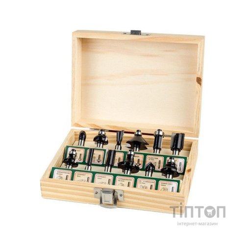 Набір фрез Tolsen фрез по дереву 12 шт (75680)