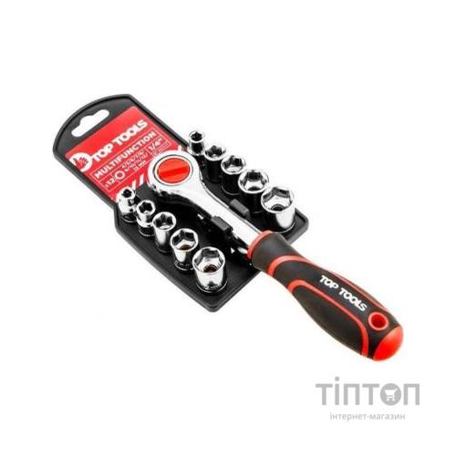 Набір головок Top Tools торцевих ключів 1/4” 12 шт. (38D147)