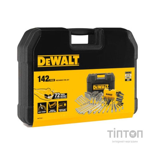 Набір інструментів DeWALT 1/4", 3/8", 142 шт. (DWMT73802-1)