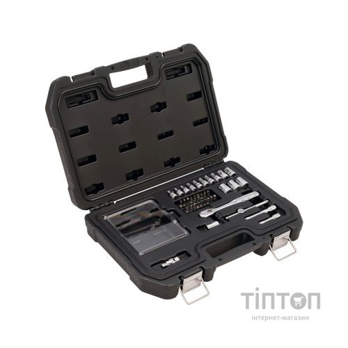 Набір інструментів DeWALT головок та біт 1/4", 37 шт. (DWMT19238-1)