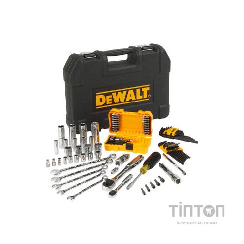 Набір інструментів DeWALT головок та біт 1/4" та 3/8", 89 шт. (DWMT73800-1)