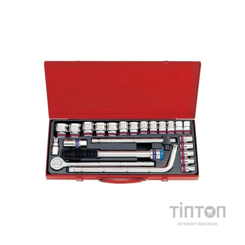 Набір інструментів KING TONY 1/2" 24 шт. 12-гранних з принаддям (4024SR)