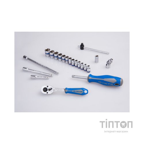 Набір інструментів KING TONY 1/4" 21 шт. (2524MRV)