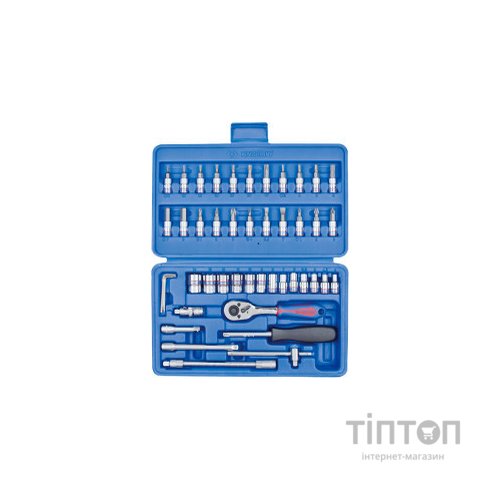 Набір інструментів KING TONY 1/4" 46 шт. з принаддям (ST2346MR)