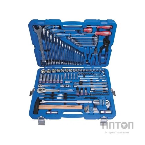 Набір інструментів KING TONY 128 шт. 1/4" та 1/2" (7528MR01)