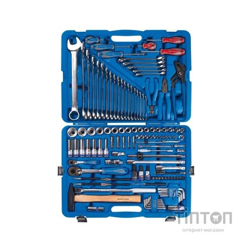 Набір інструментів KING TONY 128 шт. 1/4" та 1/2" (7528MR01)