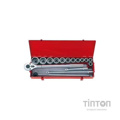 Набір інструментів KING TONY 3/4", 7/8"- 2", 16 шт. 12-гранних, з принаддям (6016SR)