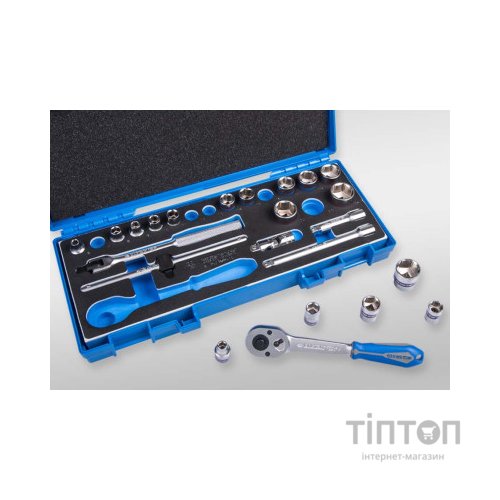 Набір інструментів KING TONY 3/8" 23 шт. 6 - 24мм (3523MRV10)