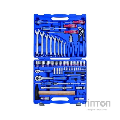 Набір інструментів KING TONY 77 шт. 1/4" та 1/2" (7577MR)