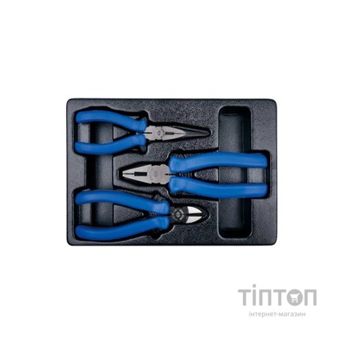 Набір інструментів KING TONY плоскогубці, тонкогубці, бокорізи (9-40103GP)