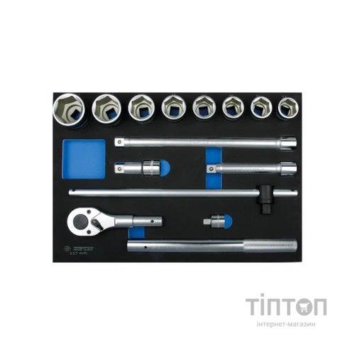 Набір інструментів KING TONY торцевих головок з принаддям 3/4", 14 шт. (9-6314MRV)