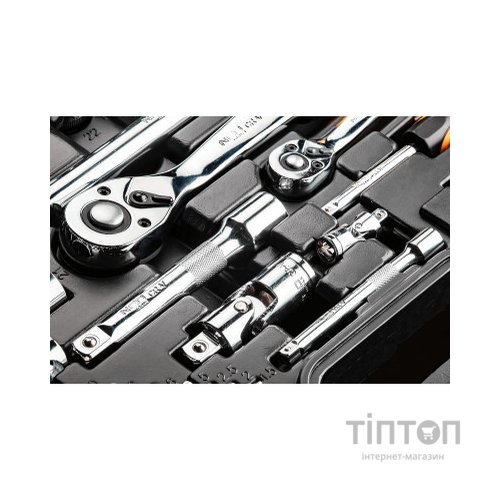 Набір інструментів Neo Tools 1/2", 1/4", CrV, 77 шт. (08-915)