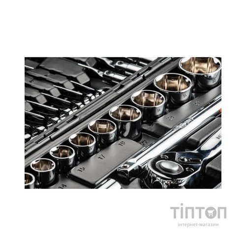 Набір інструментів Neo Tools 1/2", 1/4", CrV, 77 шт. (08-915)