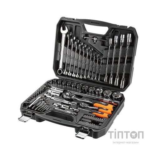 Набір інструментів Neo Tools 1/2", 1/4", CrV, 77 шт. (08-915)