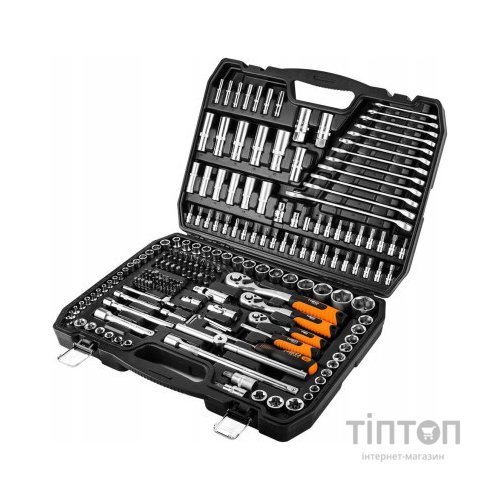 Набір інструментів Neo Tools 1/2", 3/8", 1/4", 216 шт. (10-216)
