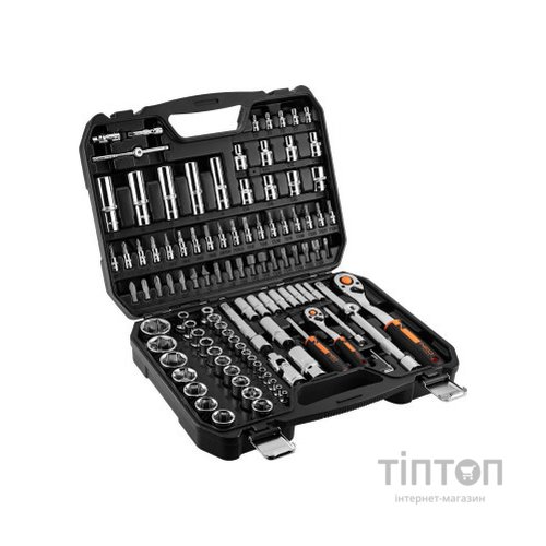 Набір інструментів Neo Tools 110шт, 1/2", 1/4", CrV, кейс (10-066)