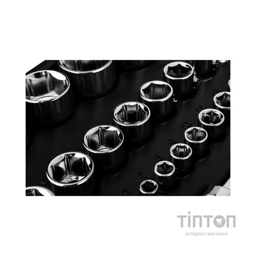 Набір інструментів Neo Tools 110шт, 1/2", 1/4", CrV, кейс (10-066)