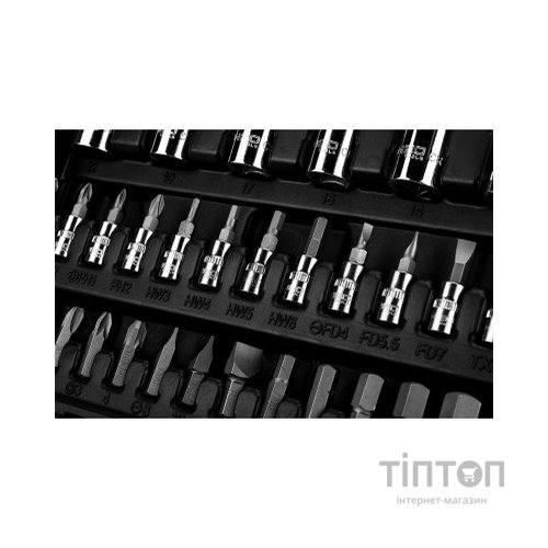 Набір інструментів Neo Tools 110шт, 1/2", 1/4", CrV, кейс (10-066)