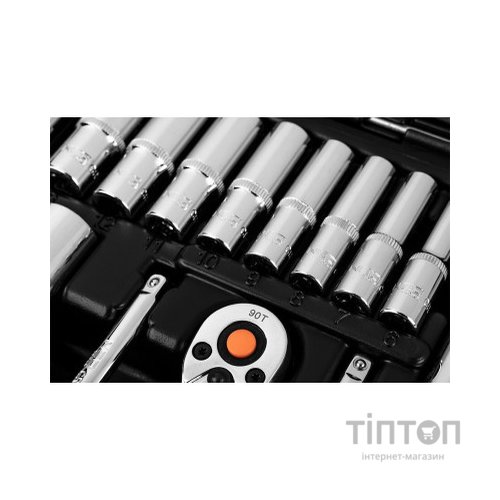 Набір інструментів Neo Tools 110шт, 1/2", 1/4", CrV, кейс (10-066)