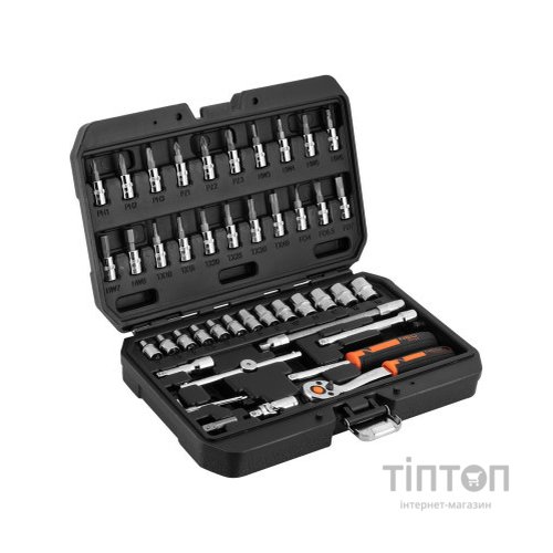 Набір інструментів Neo Tools 46шт, 1/4", CrV, кейс (10-004)