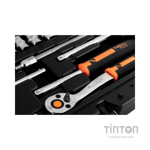 Набір інструментів Neo Tools 46шт, 1/4", CrV, кейс (10-004)