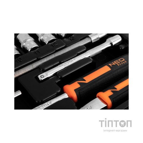 Набір інструментів Neo Tools 46шт, 1/4", CrV, кейс (10-004)