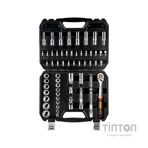 Набір інструментів Neo Tools 58шт, 1/2", CrV, кейс (10-042)