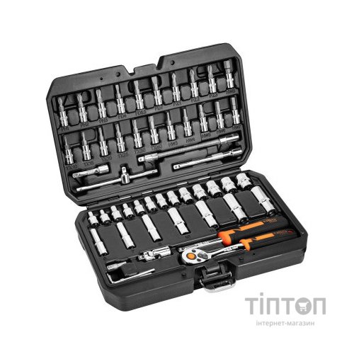 Набір інструментів Neo Tools 73шт, 1/2", 1/4", CrV, кейс (10-054)
