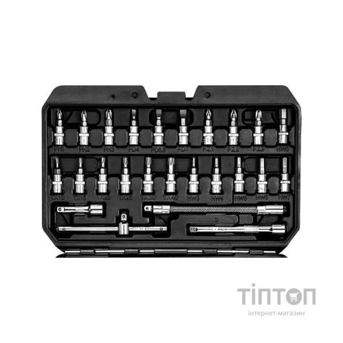 Набір інструментів Neo Tools 73шт, 1/2", 1/4", CrV, кейс (10-054)