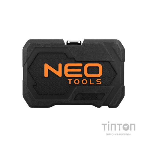 Набір інструментів Neo Tools 73шт, 1/2", 1/4", CrV, кейс (10-054)