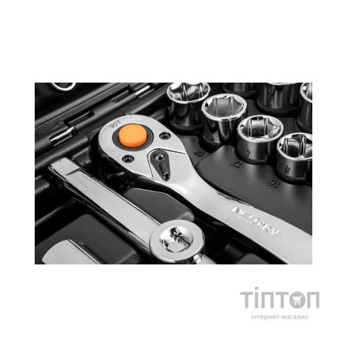 Набір інструментів Neo Tools 82шт, 1/2", 1/4", CrV, eco кейс (10-058)