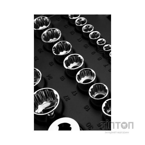 Набір інструментів Neo Tools 86шт, 1/2", 1/4", CrV, кейс (10-060)