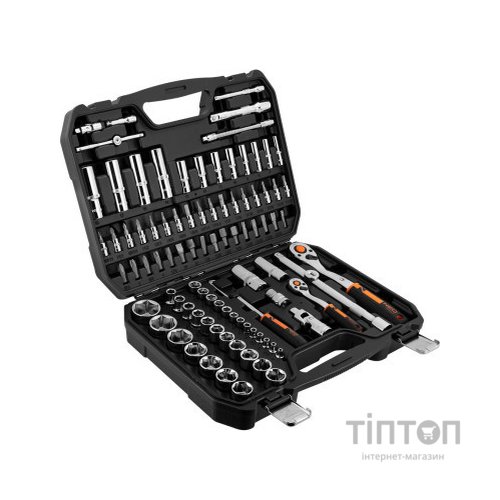 Набір інструментів Neo Tools 94шт, 1/2", 1/4", CrV, кейс (10-062)