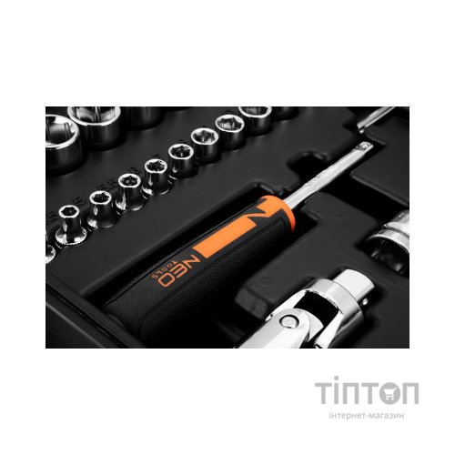 Набір інструментів Neo Tools 94шт, 1/2", 1/4", CrV, кейс (10-062)