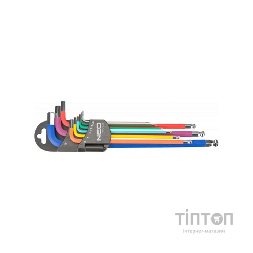 Набір інструментів Neo Tools ключі шестигранні, 1.5-10 мм, набір 9 шт.*1 уп. (09-512)