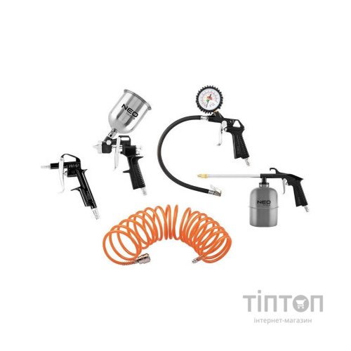 Набір інструментів Neo Tools пневматичних, для фарбування. 5 од. (14-699)