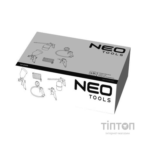 Набір інструментів Neo Tools пневматичних, для фарбування. 5 од. (14-699)