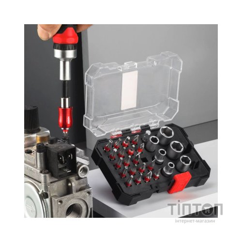 Набір інструментів Ronix головок і біт, 28 шт. (RH-5451)