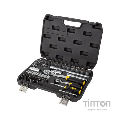 Набір інструментів Sigma насадок торцевих та біт 1/4", 1/2" 72шт CrV mid (6003741)