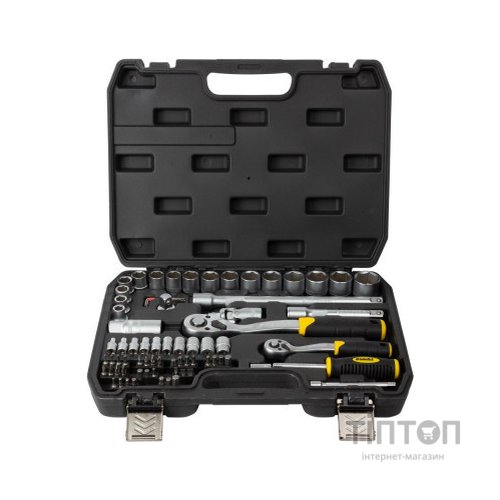 Набір інструментів Sigma насадок торцевих та біт 1/4", 1/2" 72шт CrV mid (6003741)