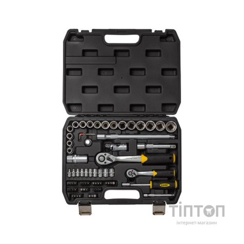 Набір інструментів Sigma насадок торцевих та біт 1/4", 1/2" 72шт CrV mid (6003741)