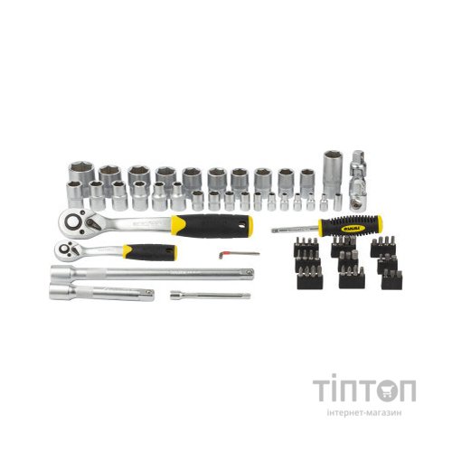 Набір інструментів Sigma насадок торцевих та біт 1/4", 1/2" 72шт CrV mid (6003741)