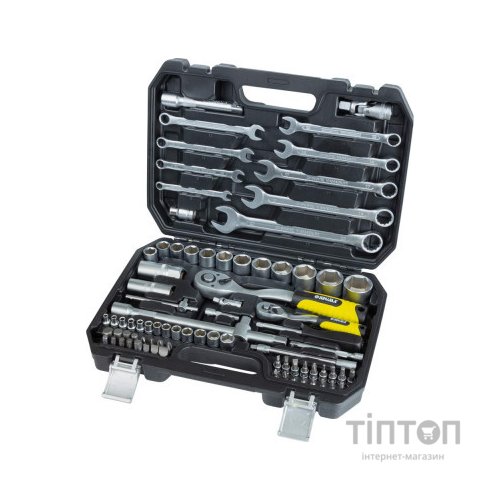 Набір інструментів Sigma насадок торцевих та біт 1/4", 1/2" 82шт CrV mid (6001551)