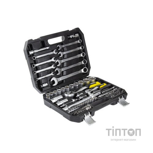 Набір інструментів Sigma насадок торцевих та біт 1/4", 1/2" 82шт CrV mid (6001551)