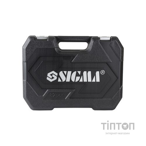 Набір інструментів Sigma насадок торцевих та біт 1/4", 1/2" 82шт CrV mid (6001551)