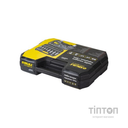 Набір інструментів Sigma насадок торцевих та біт 1/4", 1/2" 94шт CrV mid (6003761)