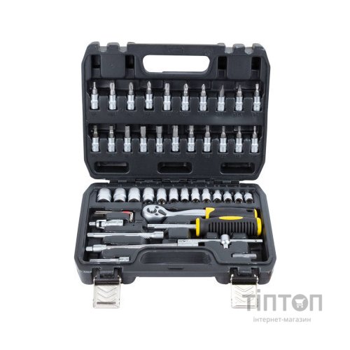 Набір інструментів Sigma насадок торцевих та біт 1/4" 46шт CrV mid (6003511)