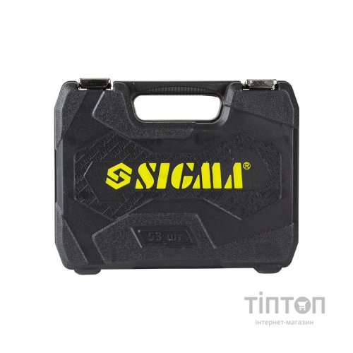 Набір інструментів Sigma насадок торцевих та біт 1/4" 53шт CrV (6003521)