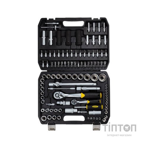 Набір інструментів Sigma насадок торцевих та с1/4" 1/2" 114шт CrV (6003781)