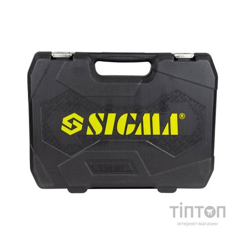 Набір інструментів Sigma насадок торцевих та с1/4" 1/2" 114шт CrV (6003781)